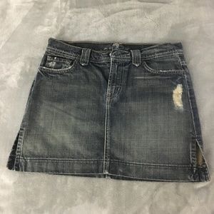 Dark Denim Mini Skirt
